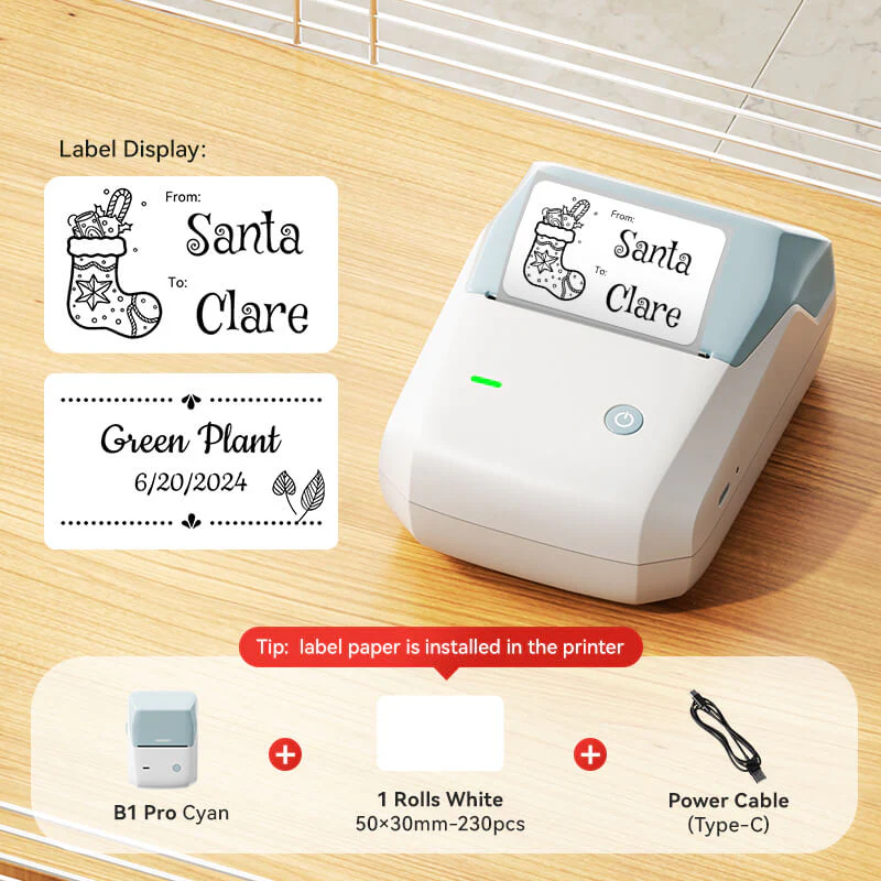 NIIMBOT B1 Inkless Thermal Label Printer, Create Professional Business Labels with Ease - Image 85