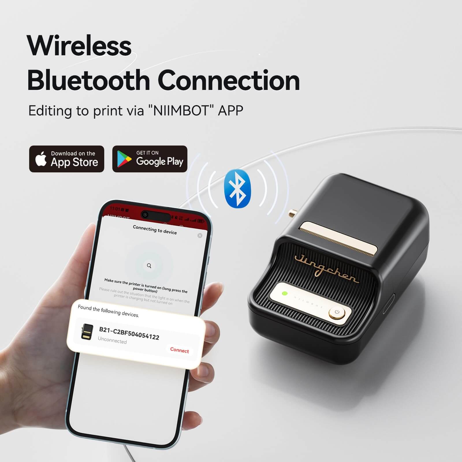 NIIMBOT B21 Bluetooth Thermal Label Printer, Efficient for Home, Office, Business - Image 6