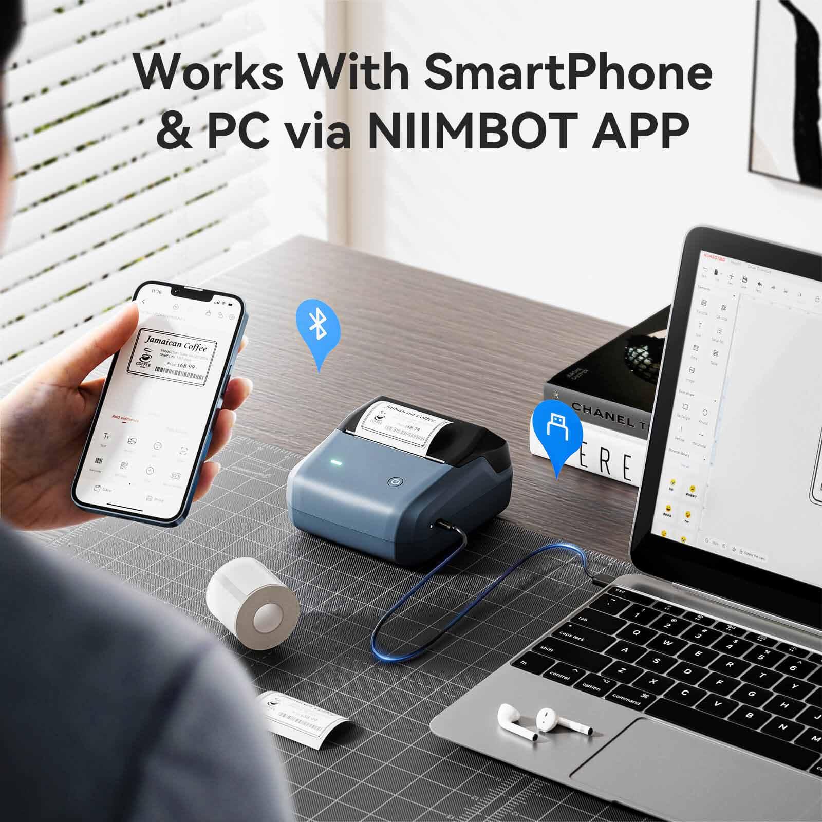 NIIMBOT B31 Bluetooth Thermal Label Maker- Essential Tool for Small Businesses - Image 6