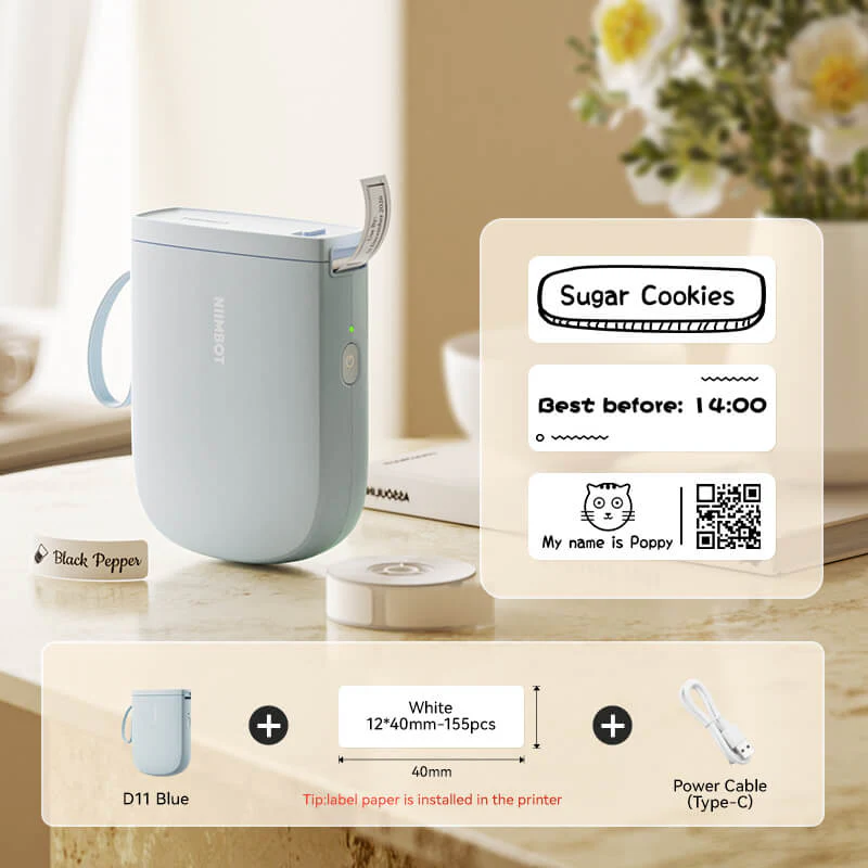 NIIMBOT D11 Upgraded 300dpi Mini Printer Portable Bluetooth Connection for Home, School - Image 15