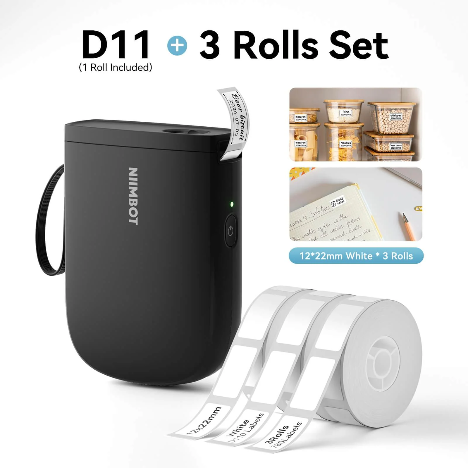 NIIMBOT D11 Upgraded 300dpi Mini Printer Portable Bluetooth Connection for Home, School - Image 17
