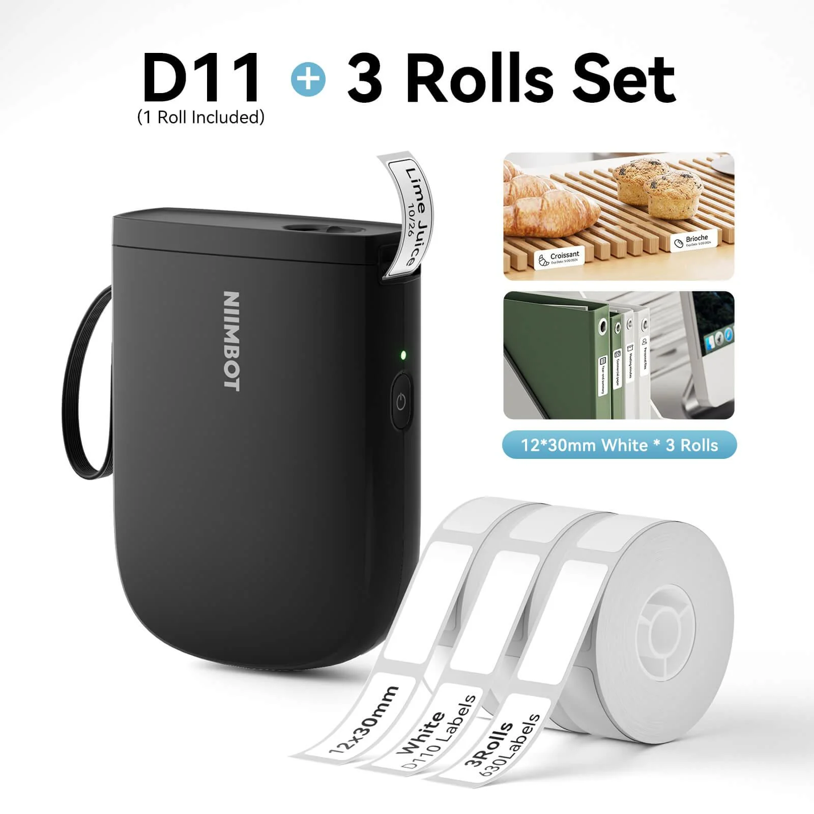 NIIMBOT D11 Upgraded 300dpi Mini Printer Portable Bluetooth Connection for Home, School - Image 18