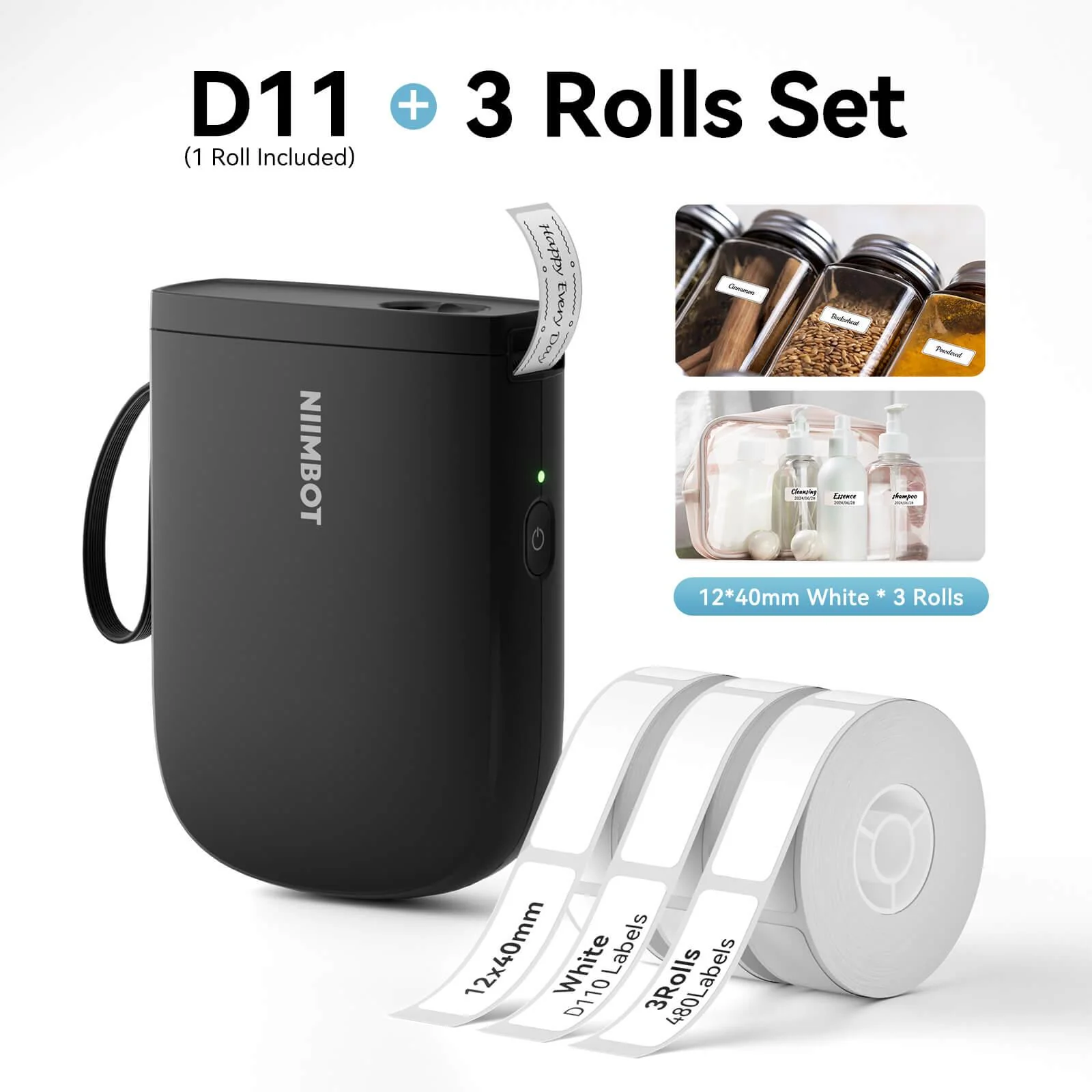 NIIMBOT D11 Upgraded 300dpi Mini Printer Portable Bluetooth Connection for Home, School - Image 19