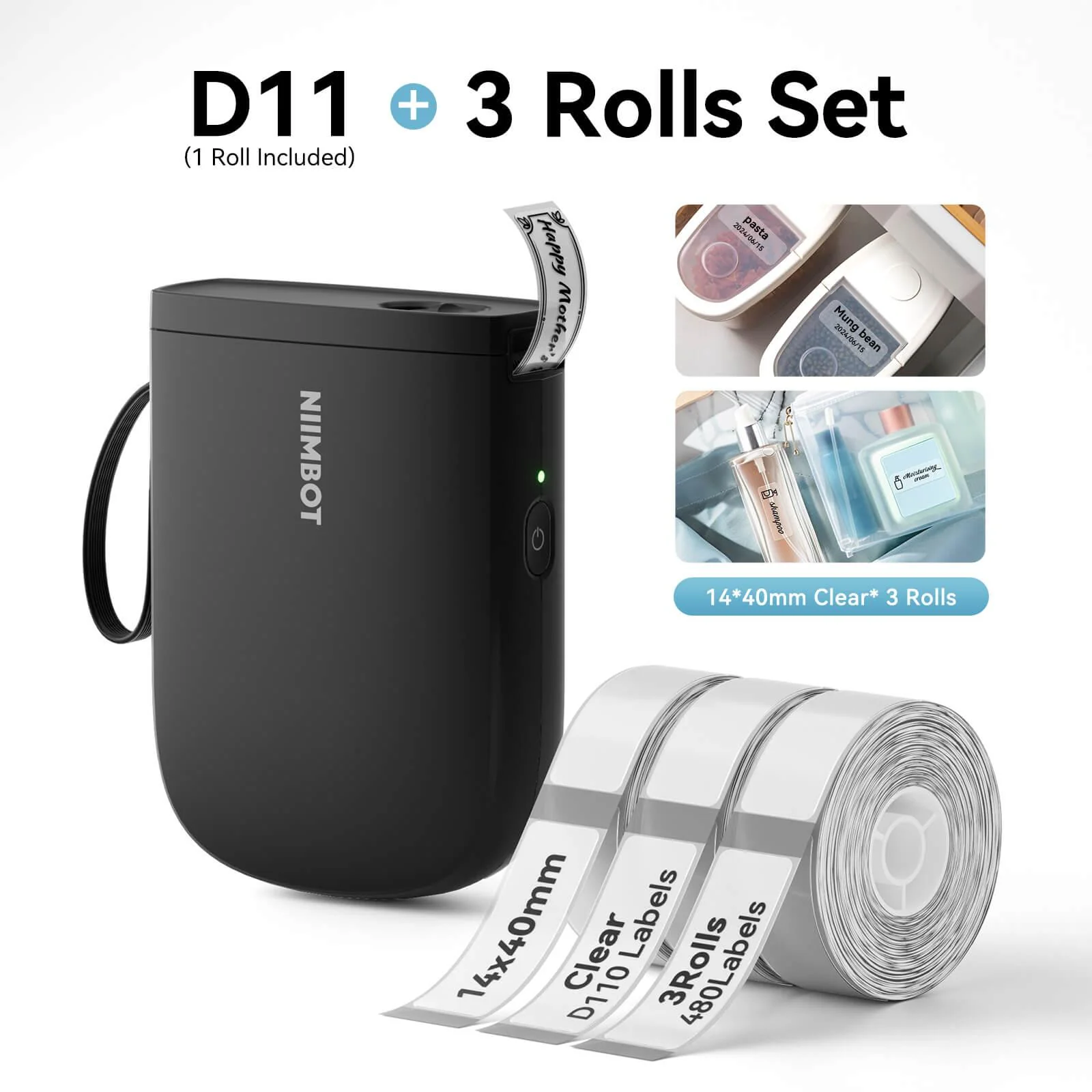 NIIMBOT D11 Upgraded 300dpi Mini Printer Portable Bluetooth Connection for Home, School - Image 22