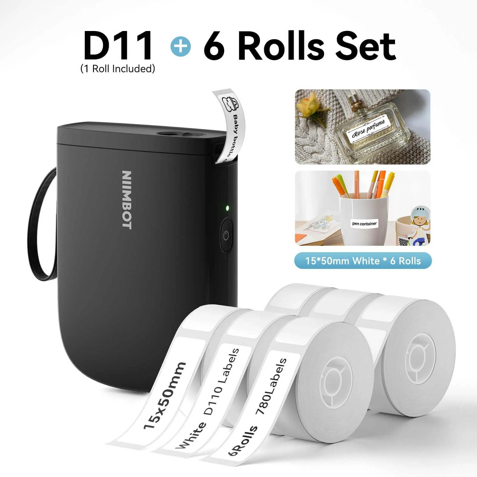 NIIMBOT D11 Upgraded 300dpi Mini Printer Portable Bluetooth Connection for Home, School - Image 23