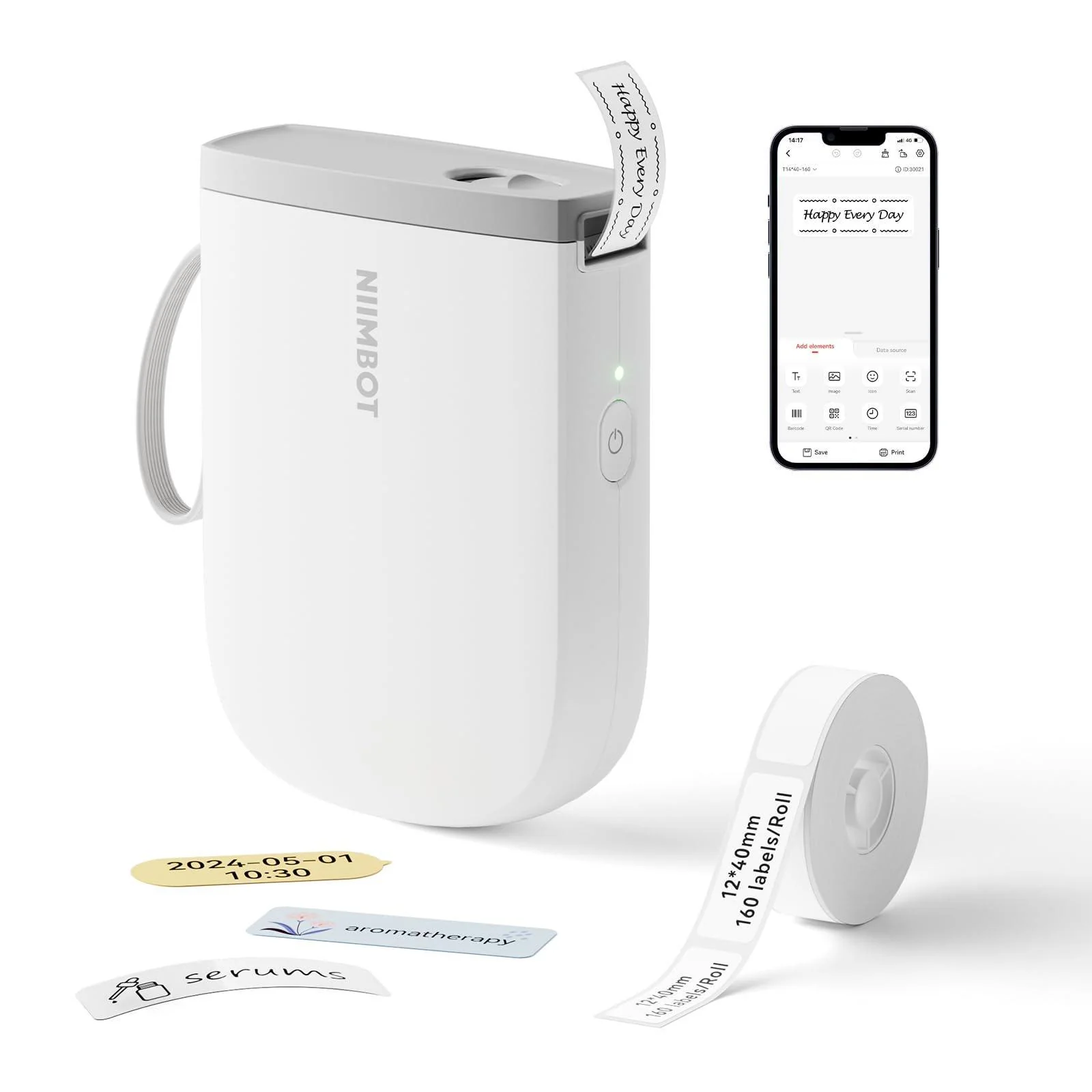 NIIMBOT D11 0.5 Inch Label Maker Machine with Tape - Versatile Labeling Solution - Image 8