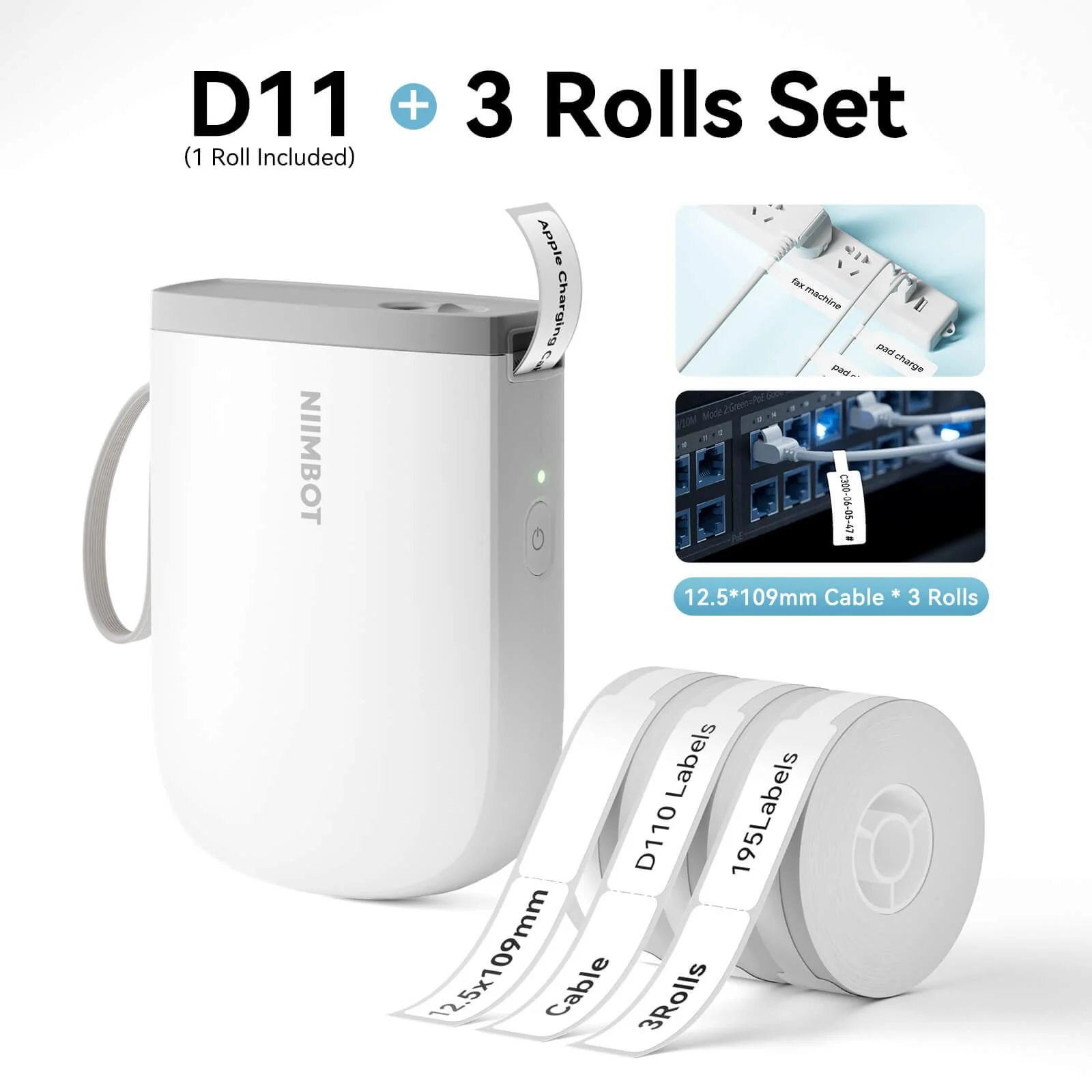 NIIMBOT D11 Upgraded 300dpi Mini Printer Portable Bluetooth Connection for Home, School - Image 28