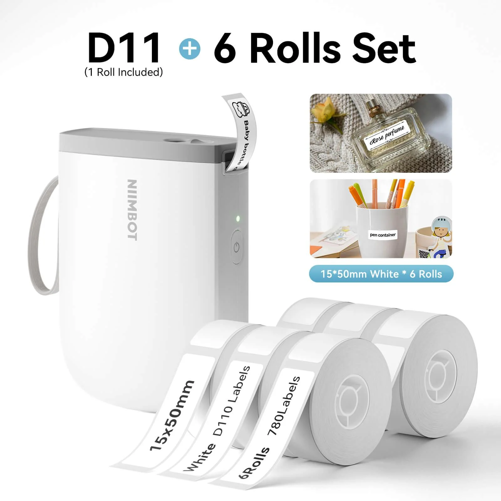 NIIMBOT D11 Upgraded 300dpi Mini Printer Portable Bluetooth Connection for Home, School - Image 31