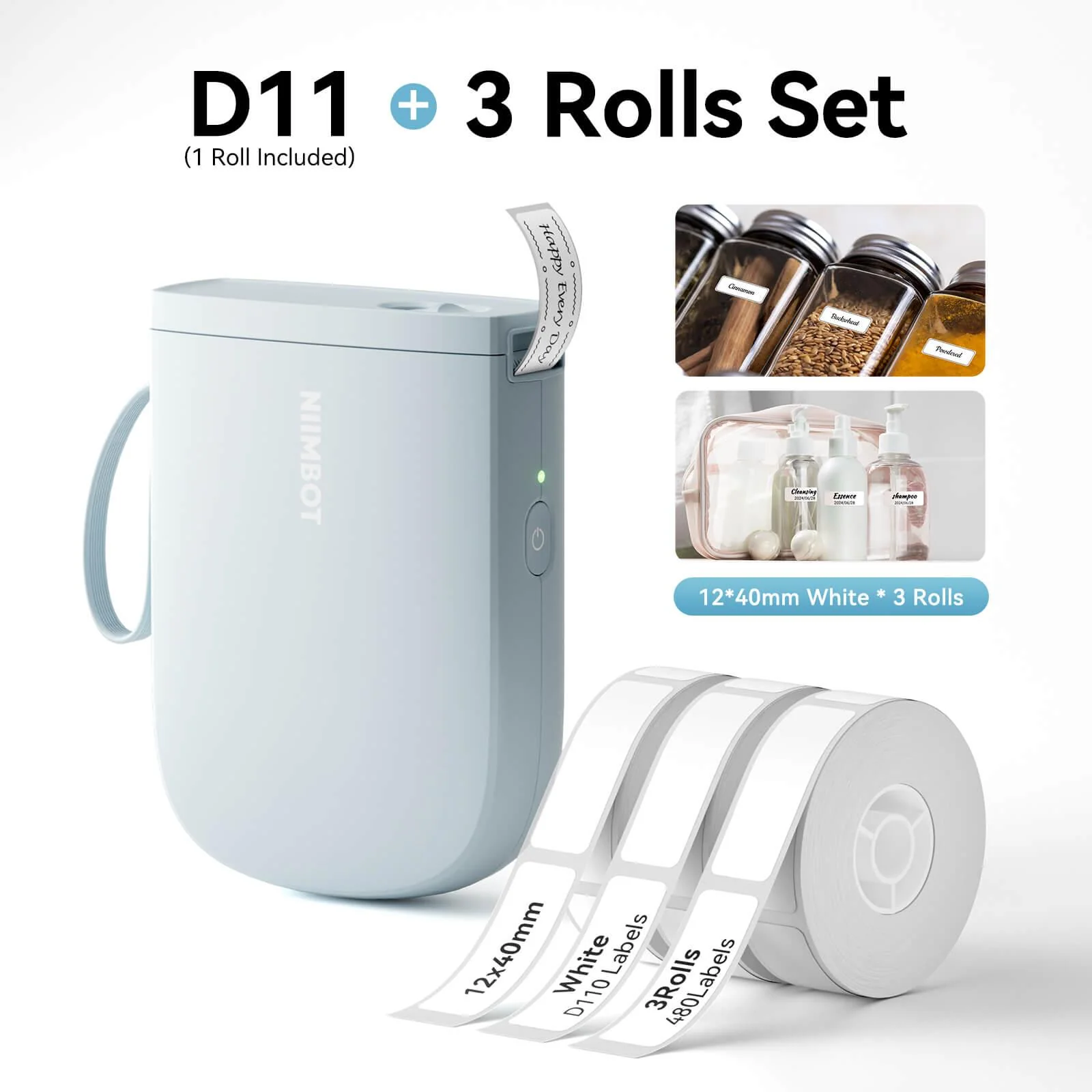 NIIMBOT D11 Upgraded 300dpi Mini Printer Portable Bluetooth Connection for Home, School - Image 35