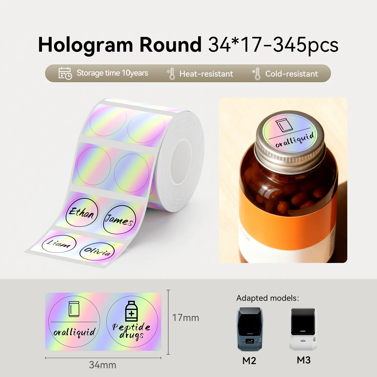 Hologram Label Paper for M2/M3, Suitable for Medicine Bottle Labeling - Image 13
