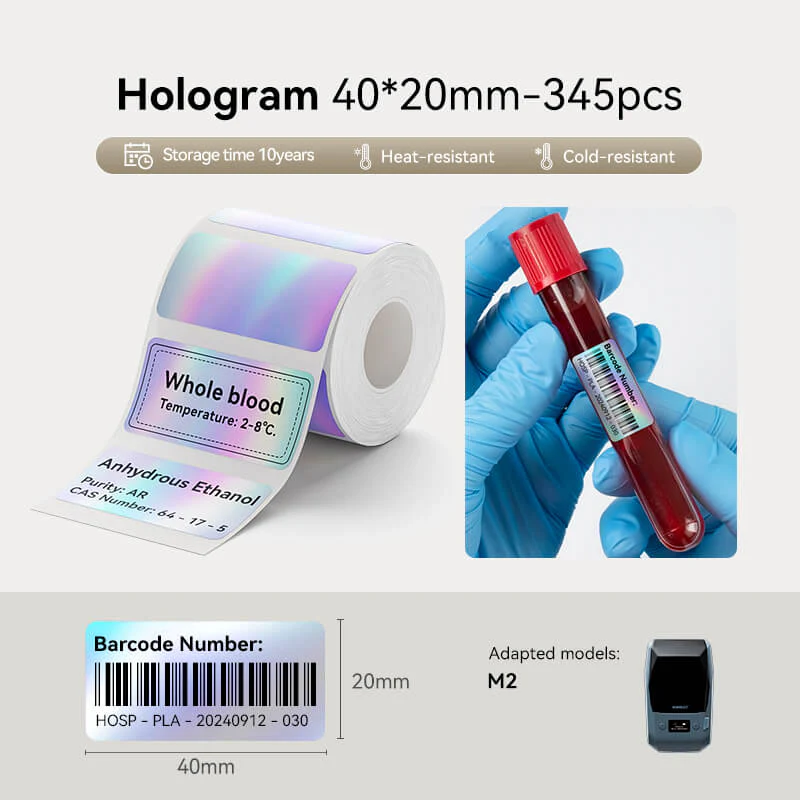 Hologram Label Paper for M2/M3, Suitable for Medicine Bottle Labeling - Image 7