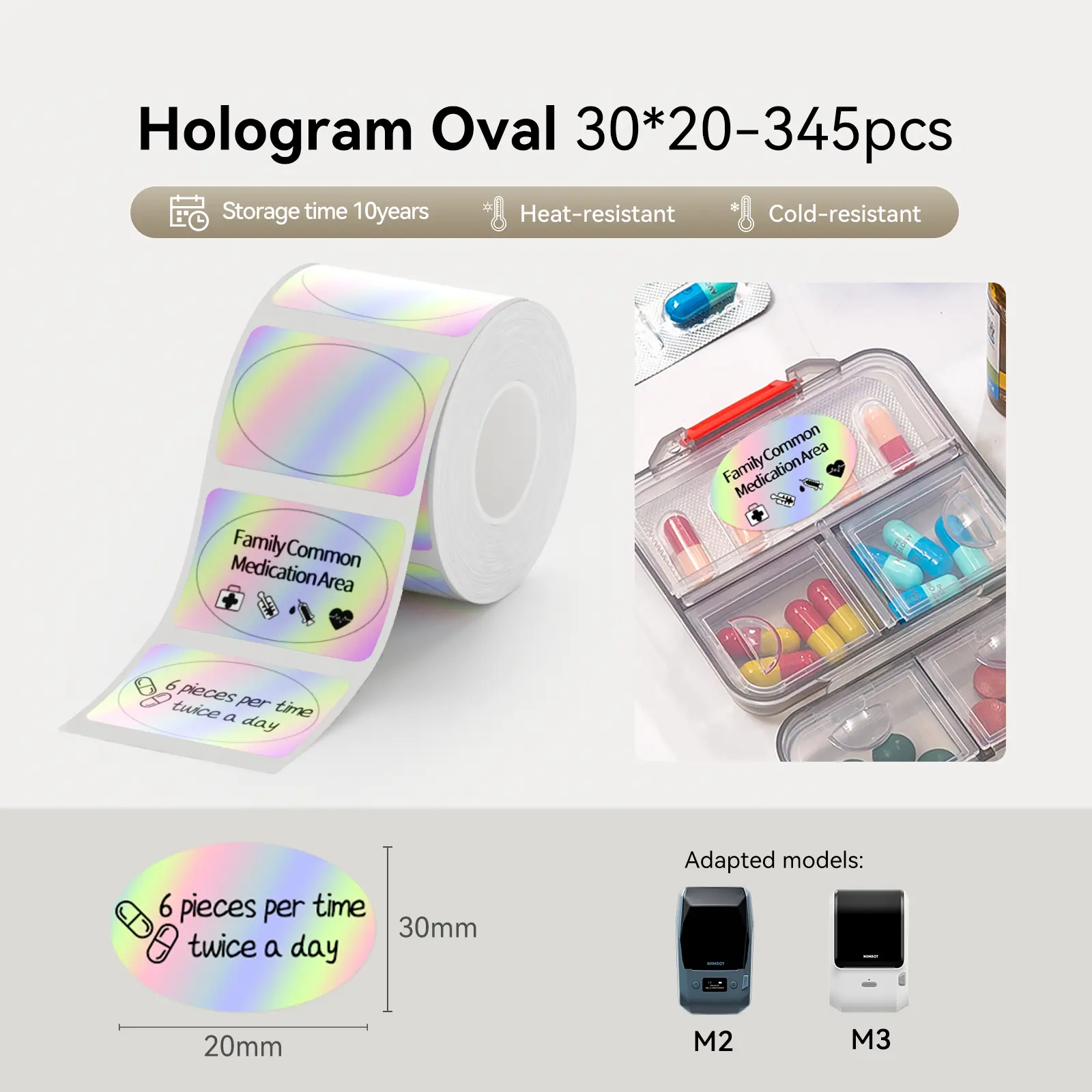Hologram Label Paper for M2/M3, Suitable for Medicine Bottle Labeling - Image 9