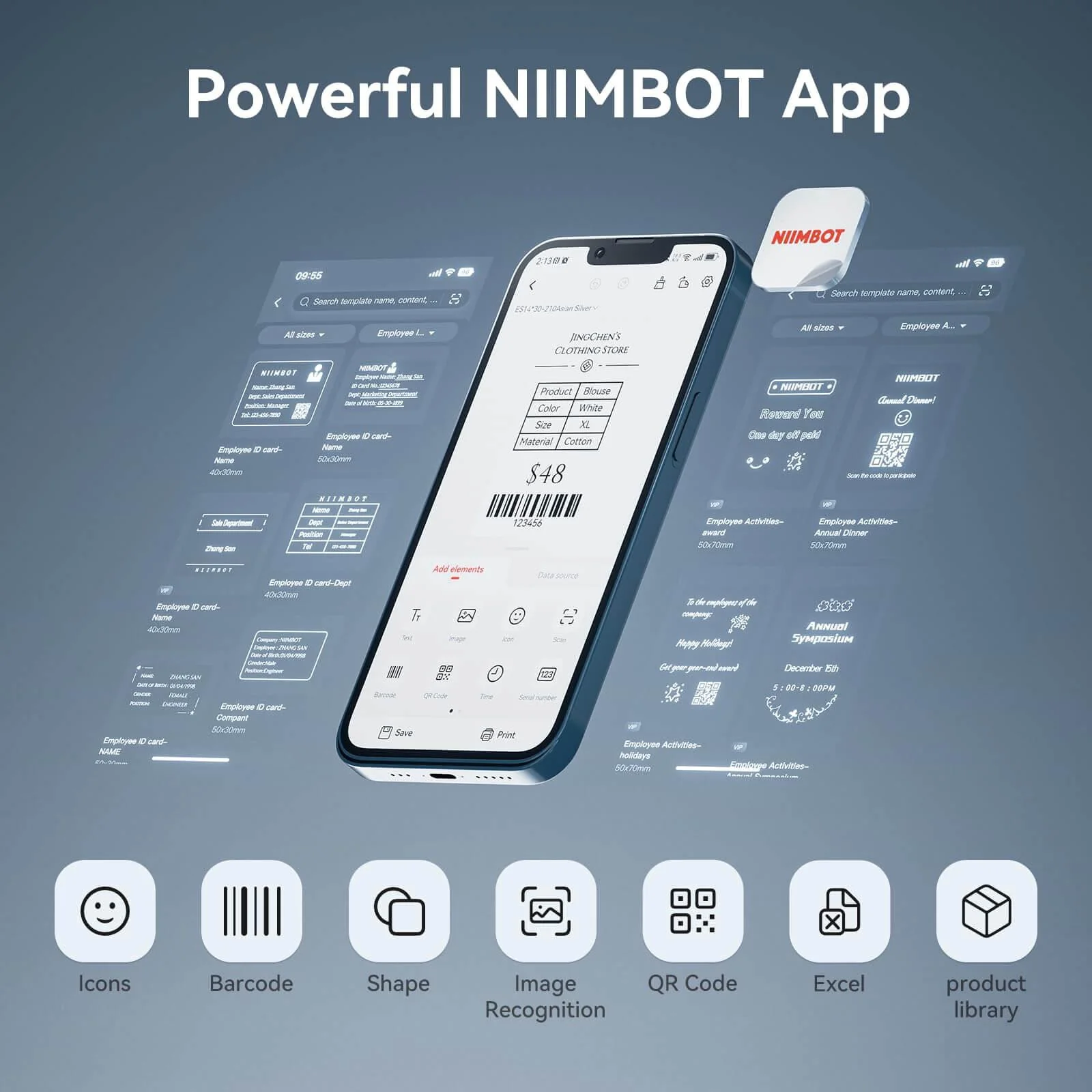 NIIMBOT K3 Thermal Inkless Label Maker - Efficiently Tool for Business - Image 8