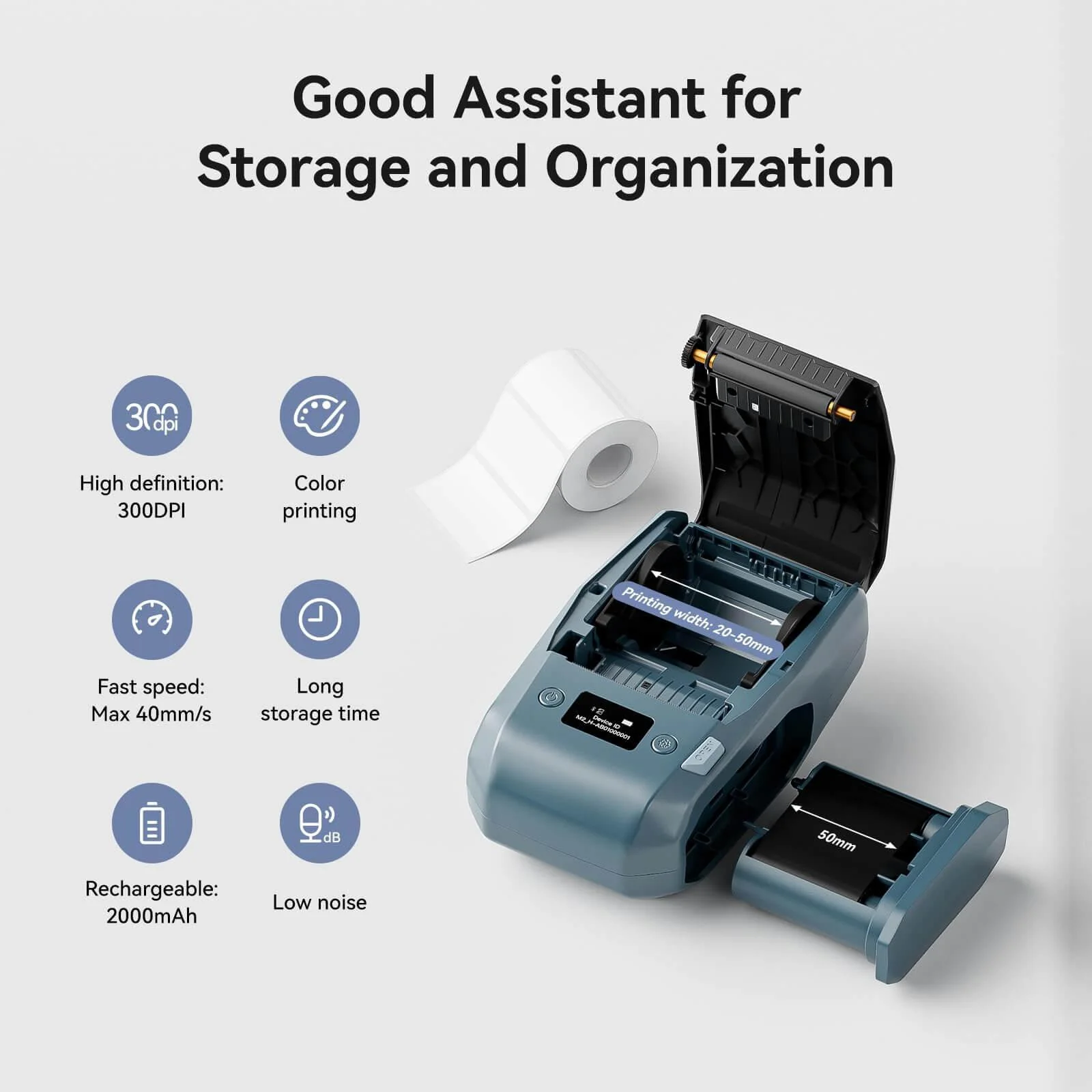 NIIMBOT M2 Thermal Transfer Label Maker, Smart Color Printing with Phones & PC for Office, Lab, Vial Bottle - Image 11