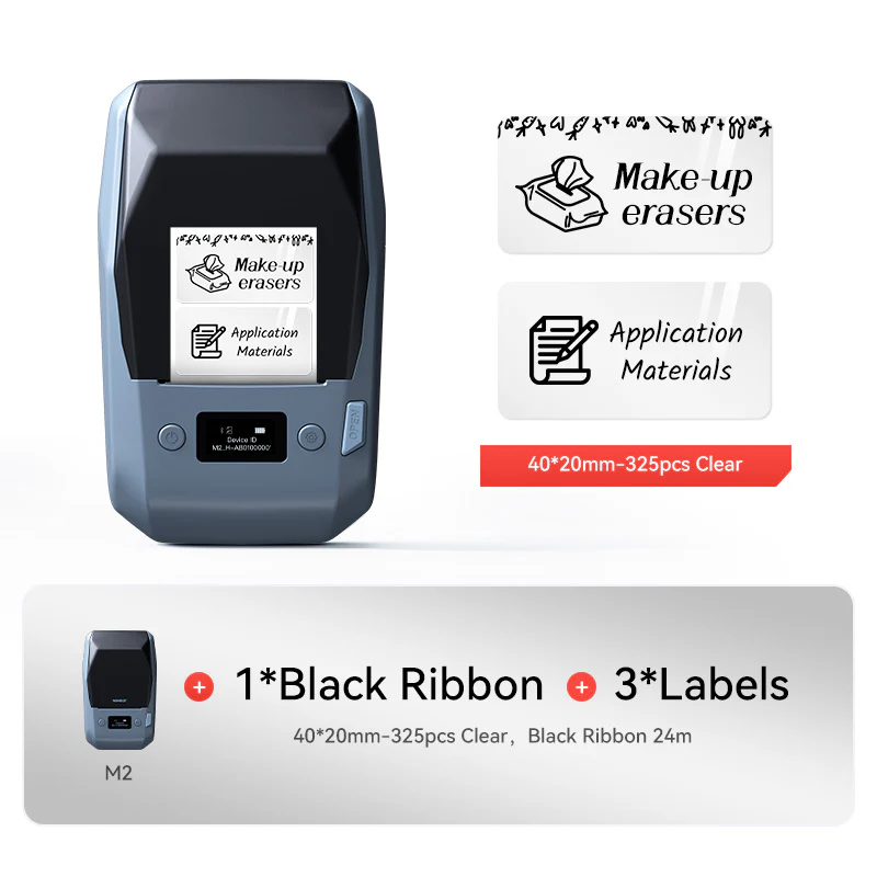 NIIMBOT M2 Thermal Transfer Label Maker, Smart Color Printing with Phones & PC for Office, Lab, Vial Bottle - Image 24