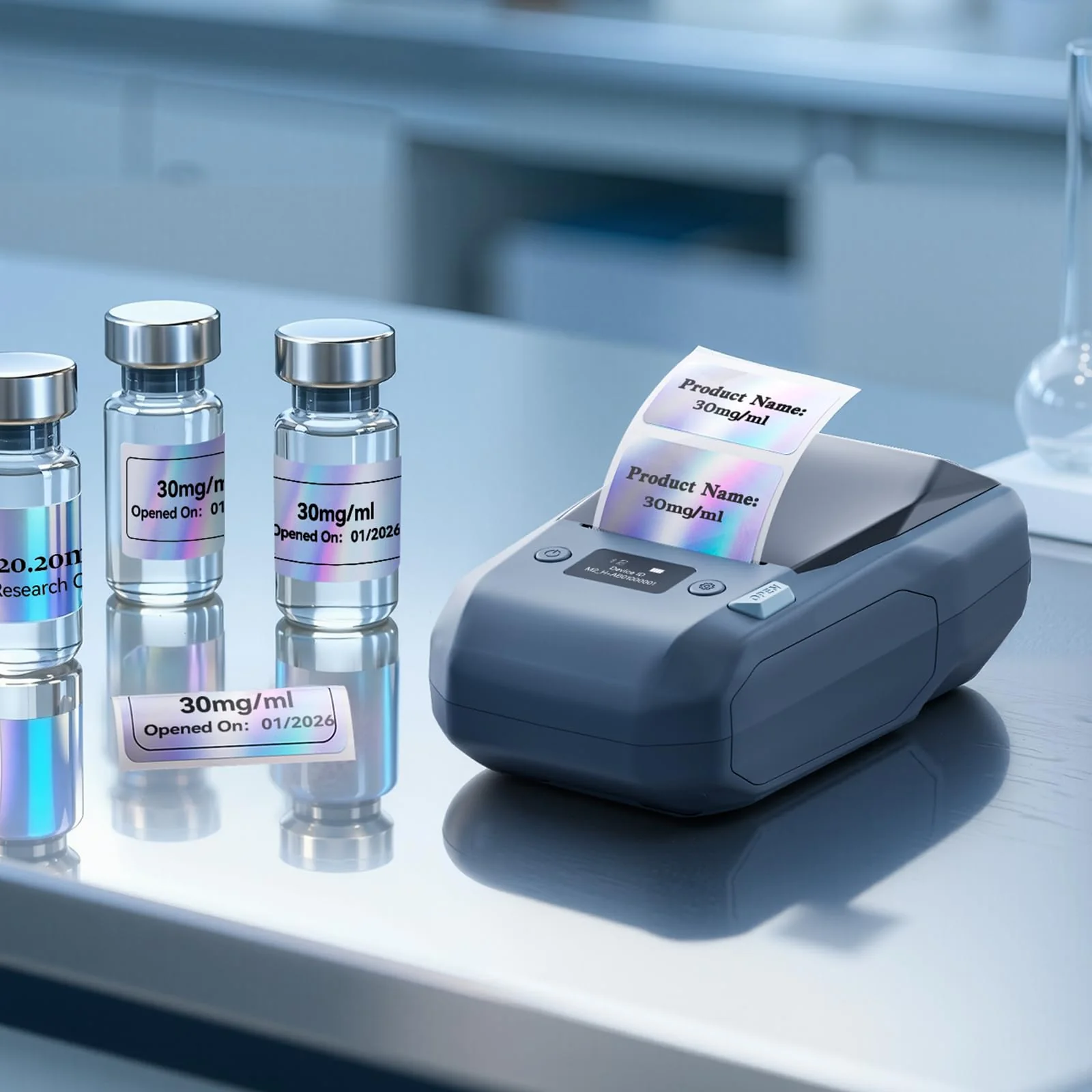 NIIMBOT M2 Thermal Transfer Label Maker, Smart Color Printing with Phones & PC for Office, Lab, Vial Bottle - Image 3