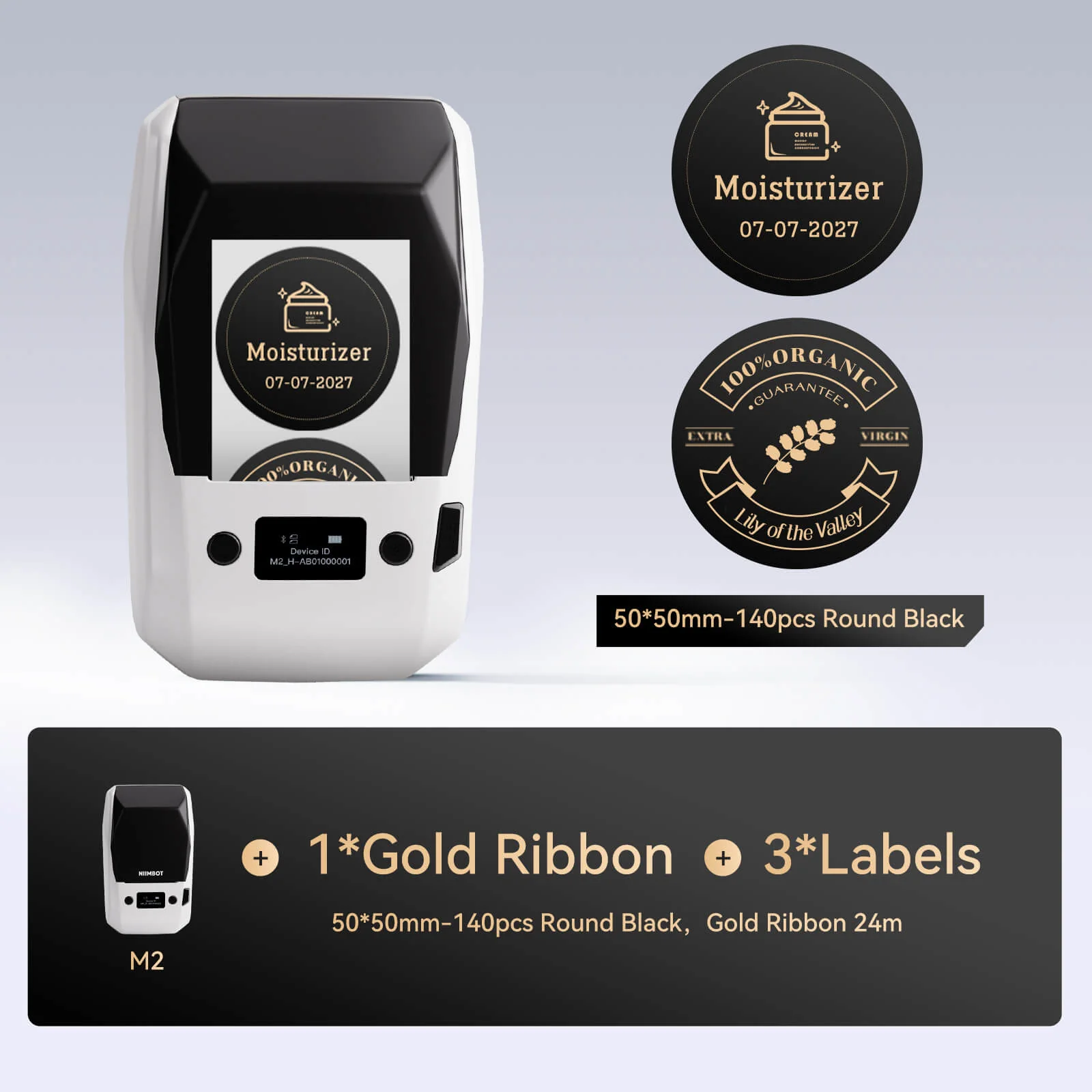 NIIMBOT M2 Thermal Transfer Label Maker, Smart Color Printing with Phones & PC for Office, Lab, Vial Bottle - Image 34
