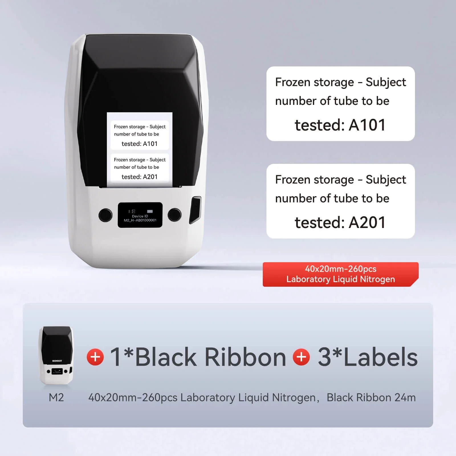 NIIMBOT M2 Thermal Transfer Label Maker, Smart Color Printing with Phones & PC for Office, Lab, Vial Bottle - Image 36