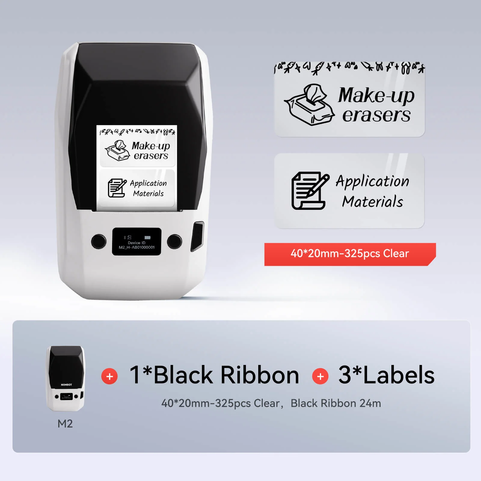 NIIMBOT M2 Thermal Transfer Label Maker, Smart Color Printing with Phones & PC for Office, Lab, Vial Bottle - Image 48