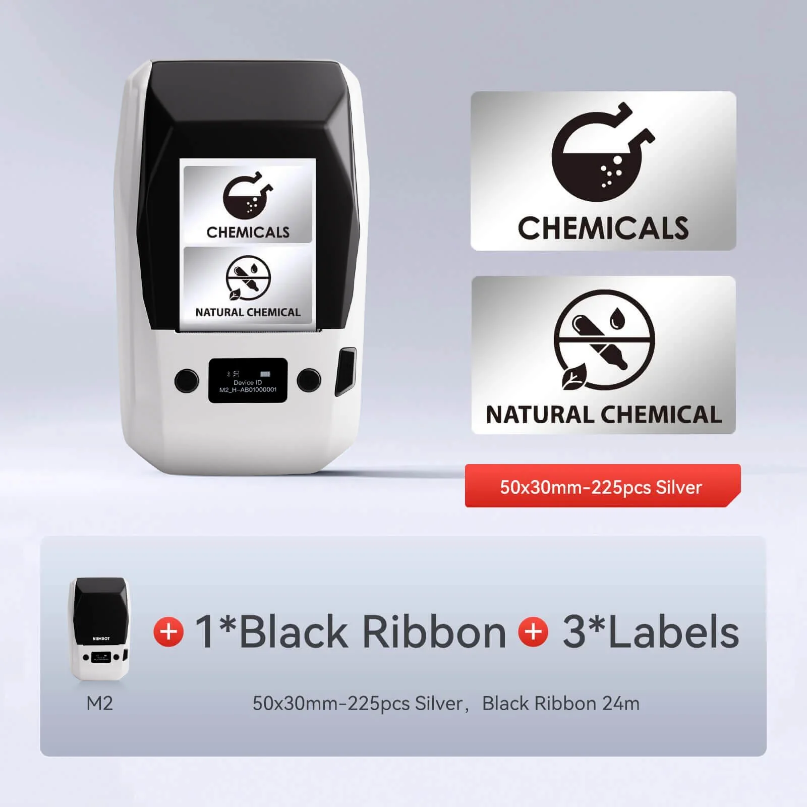 NIIMBOT M2 Thermal Transfer Label Maker, Smart Color Printing with Phones & PC for Office, Lab, Vial Bottle - Image 49