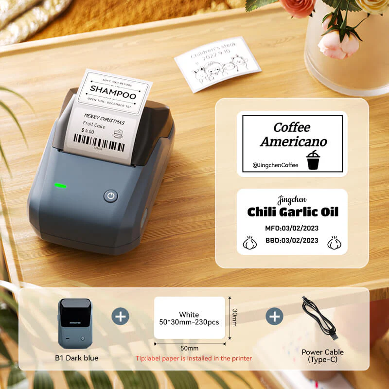 NIIMBOT B1 Thermal Food label printer for Home, Business Support Android, iPhone, Windows - Image 12