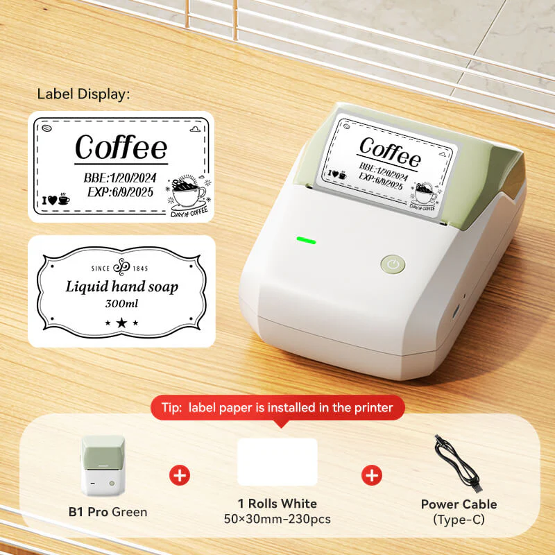 NIIMBOT B1 Pro Label Maker, 300DPI HD Label Printer, Ideal for Notes, Photos, Study and Work - Image 12