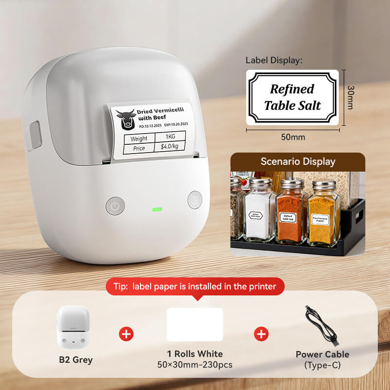 NIIMBOT B2 Label Maker, Thermal Label Printer, Portable Inkless Label Makers for Home/Office/Business - Image 13