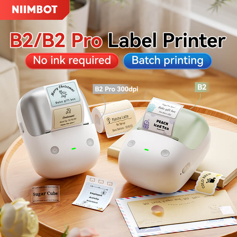 NIIMBOT B2 Label Maker, Thermal Label Printer, Portable Inkless Label Makers for Home/Office/Business - Image 3