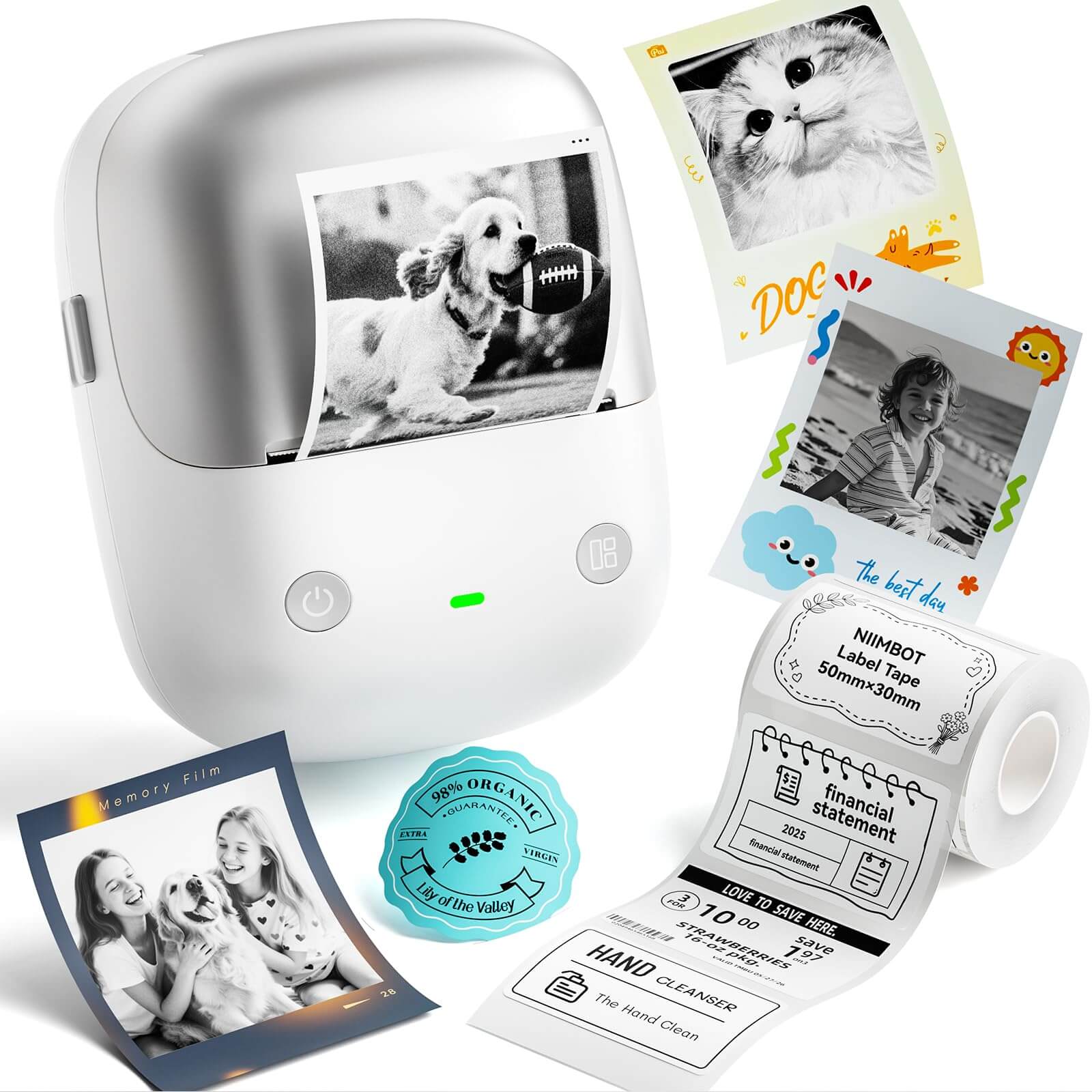NIIMBOT B2 Pro Photo Maker Machine, 300 DPI High Definition, Portable Thermal Pohoto Printer with Fun APP for Photos, Scrapbook, Home - Image 9