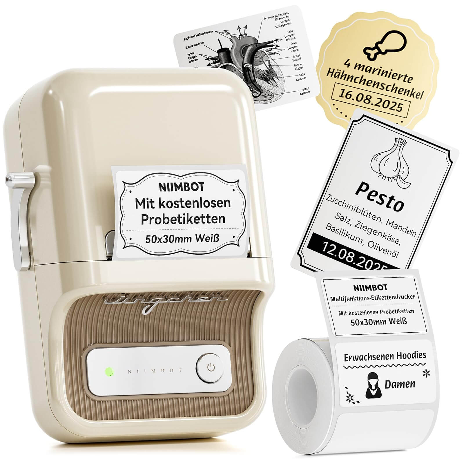 NIIMBOT B21 Bluetooth Thermal Kitchen Storage Labels Printer, Efficient for Home, Support PC&Phone - Image 11