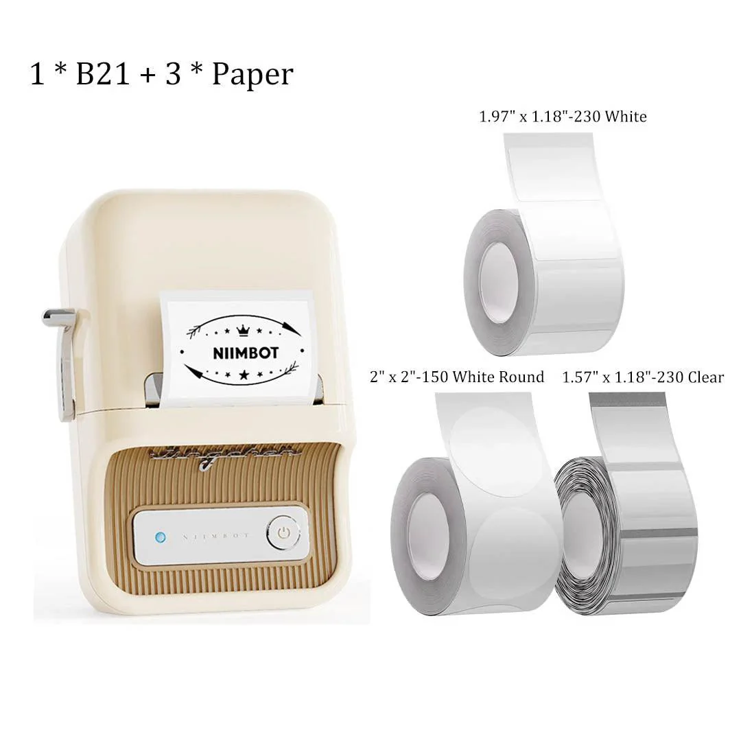 NIIMBOT B21 Bluetooth Thermal Label Printer, Efficient for Home, Office, Business - Image 8