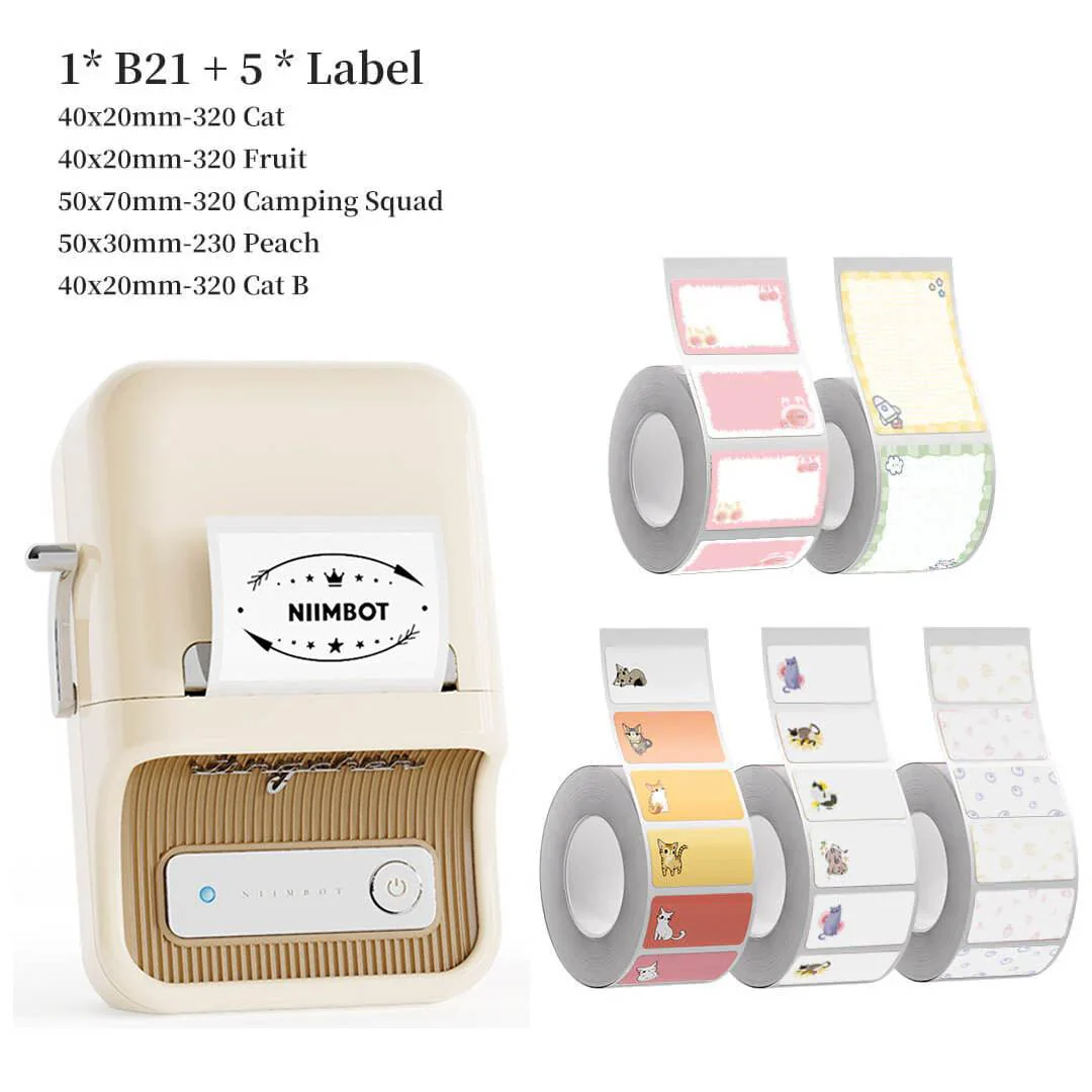 NIIMBOT B21 Bluetooth Thermal Label Printer, Efficient for Home, Office, Business - Image 11