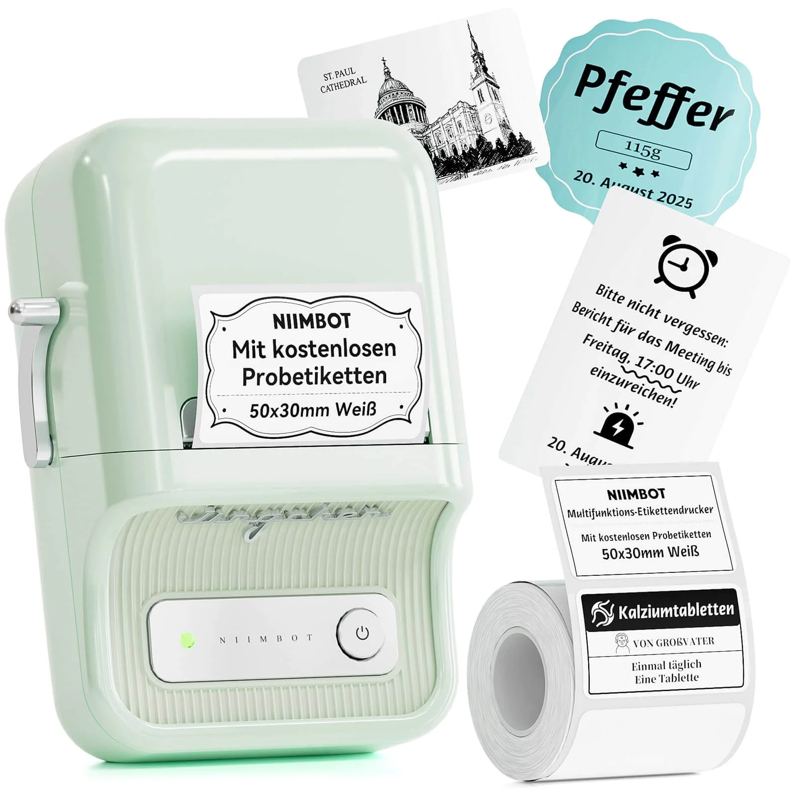 NIIMBOT B21 Bluetooth Thermal Kitchen Storage Labels Printer, Efficient for Home, Support PC&Phone - Image 17