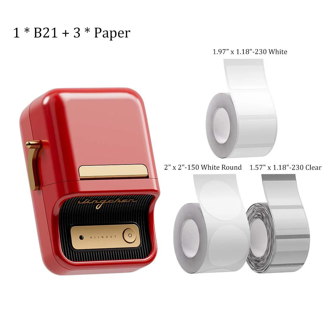 NIIMBOT B21 Bluetooth Thermal Label Printer, Efficient for Home, Office, Business - Image 25