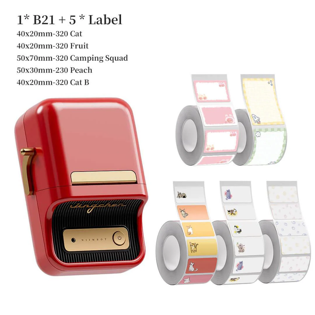 NIIMBOT B21 Bluetooth Thermal Label Printer, Efficient for Home, Office, Business - Image 27