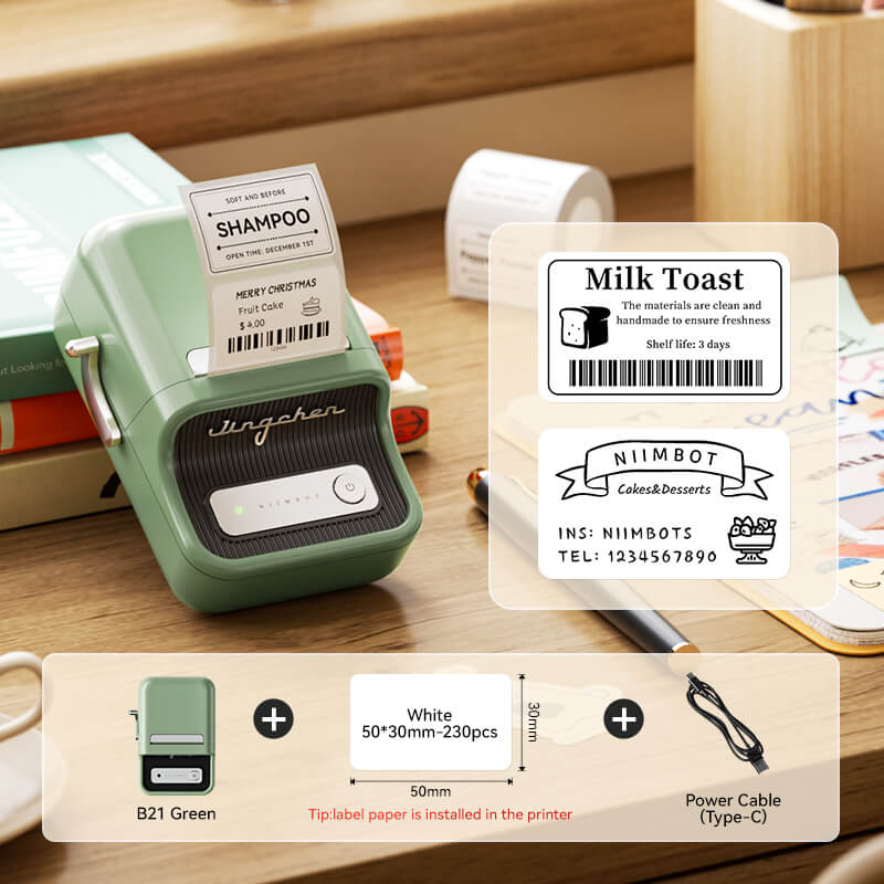 NIIMBOT B21 Bluetooth Thermal Label Printer, Efficient for Home, Office, Business - Image 32