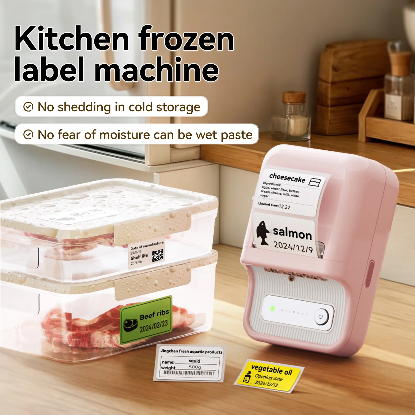 NIIMBOT B21 Bluetooth Thermal Kitchen Storage Labels Printer, Efficient for Home, Support PC&Phone - Image 6