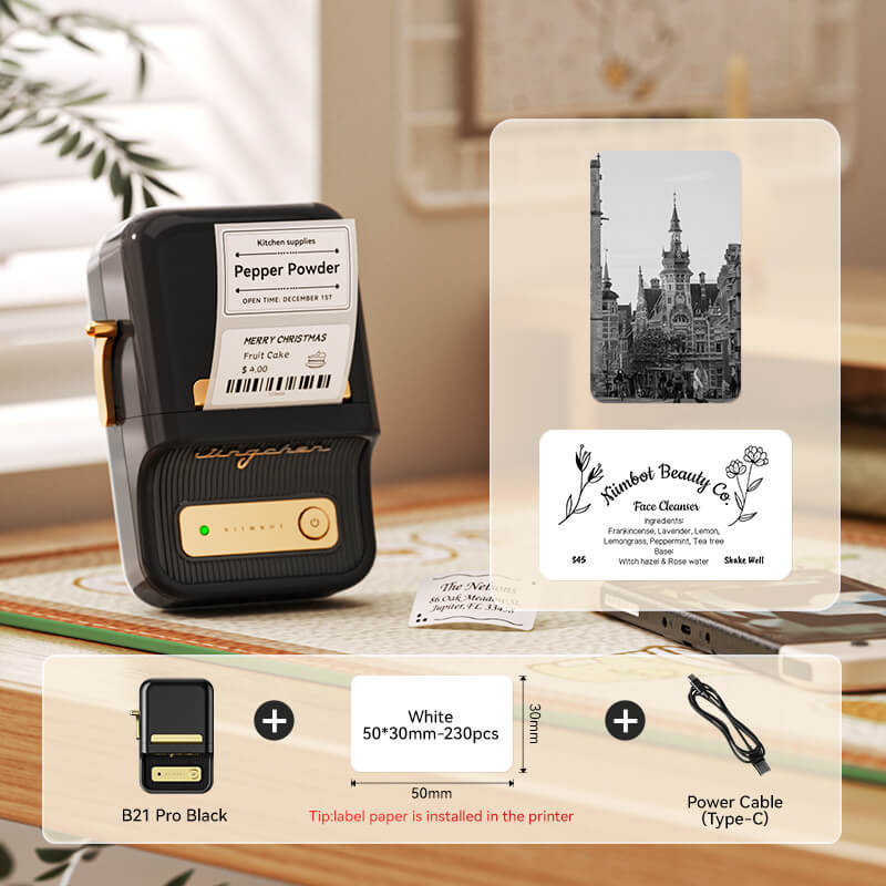 NIIMBOT B21 Pro 300dpi Label Printer, Photo Printing, Bluetooth Connection for Notes,Photos, Study Graphics, Memo Maker - Image 11