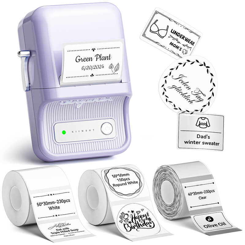 NIIMBOT B21 Pro 300dpi Label Printer, Photo Printing, Bluetooth Connection for Notes,Photos, Study Graphics, Memo Maker - Image 24