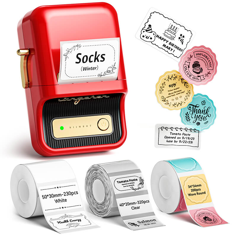 NIIMBOT B21 Pro 300dpi Label Printer, Photo Printing, Bluetooth Connection for Notes,Photos, Study Graphics, Memo Maker - Image 32