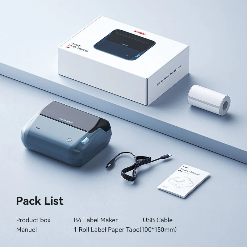 NIIMBOT B4 Inkless Thermal Label Maker for Shipping Label, Idea for bussiness&offices - Image 9