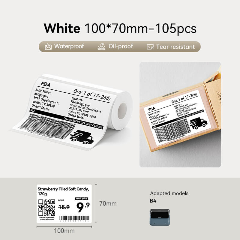 NIIMBOT B4 Inkless Thermal Label Maker for Supermarket/Retail - Image 10
