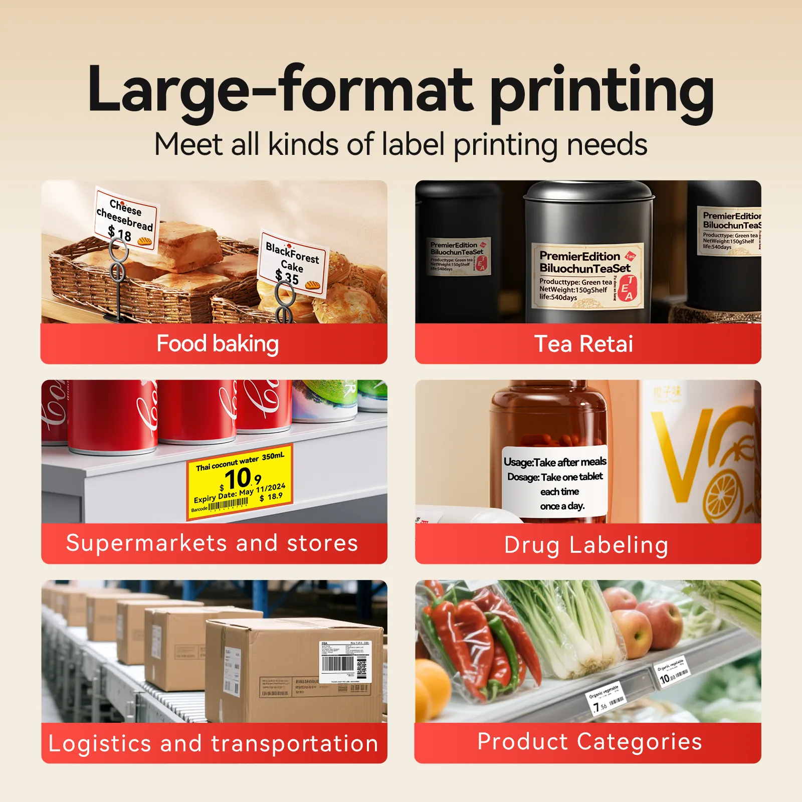 NIIMBOT B4 Inkless Thermal Label Maker for Supermarket/Retail - Image 5