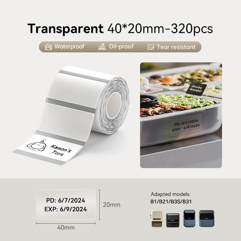 Clear Label Tape for B21, B1, B3S - Image 12
