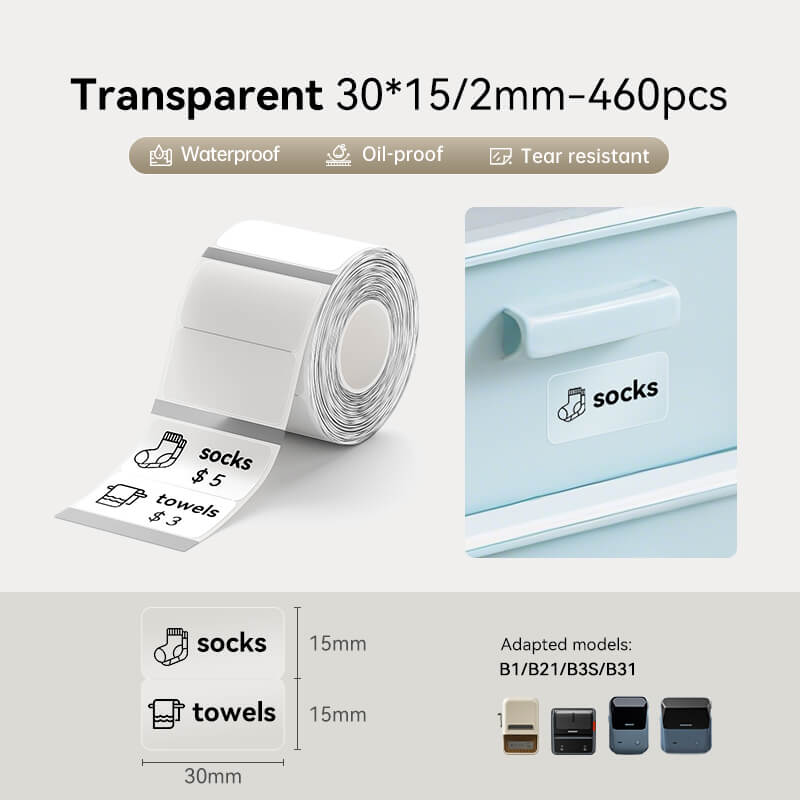 Clear Label Tape for B21, B1, B3S - Image 13