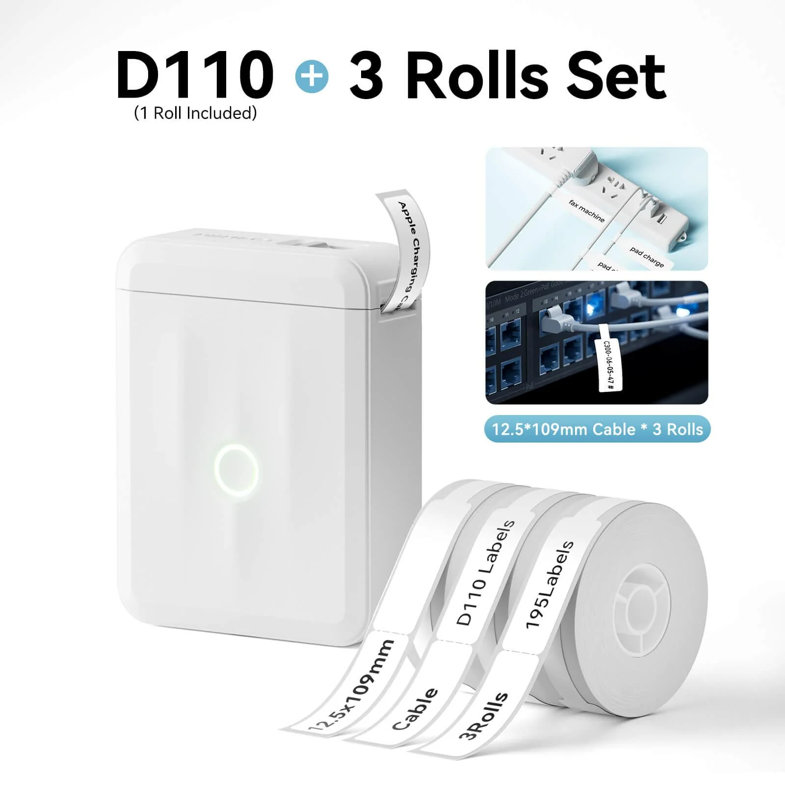 NIIMBOT D110 Upgraded Thermal Switch Mini Label Maker Bluetooth for Office Home School - Image 11