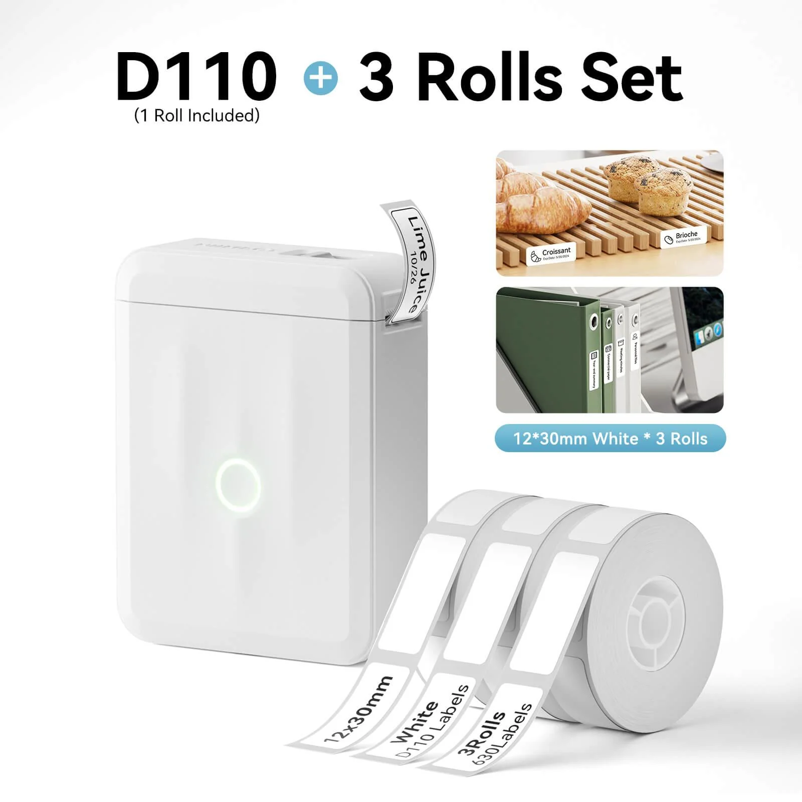 NIIMBOT D110 Upgraded Thermal Switch Mini Label Maker Bluetooth for Office Home School - Image 12