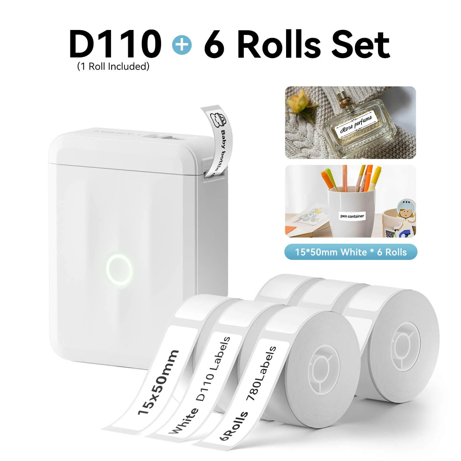 NIIMBOT D110 Upgraded Thermal Switch Mini Label Maker Bluetooth for Office Home School - Image 15