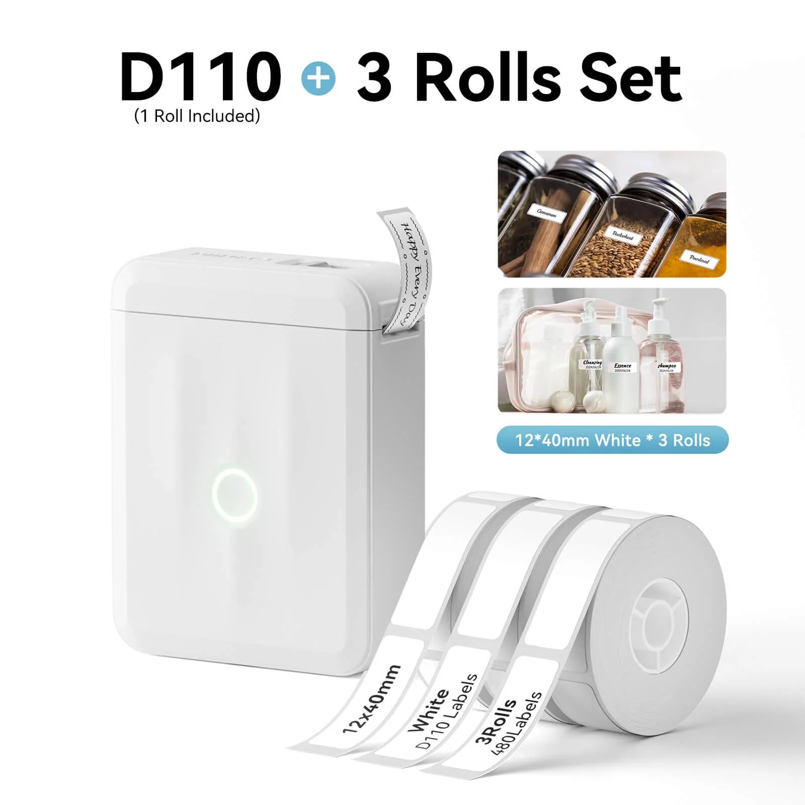 NIIMBOT D110 Upgraded Thermal Switch Mini Label Maker Bluetooth for Office Home School - Image 17