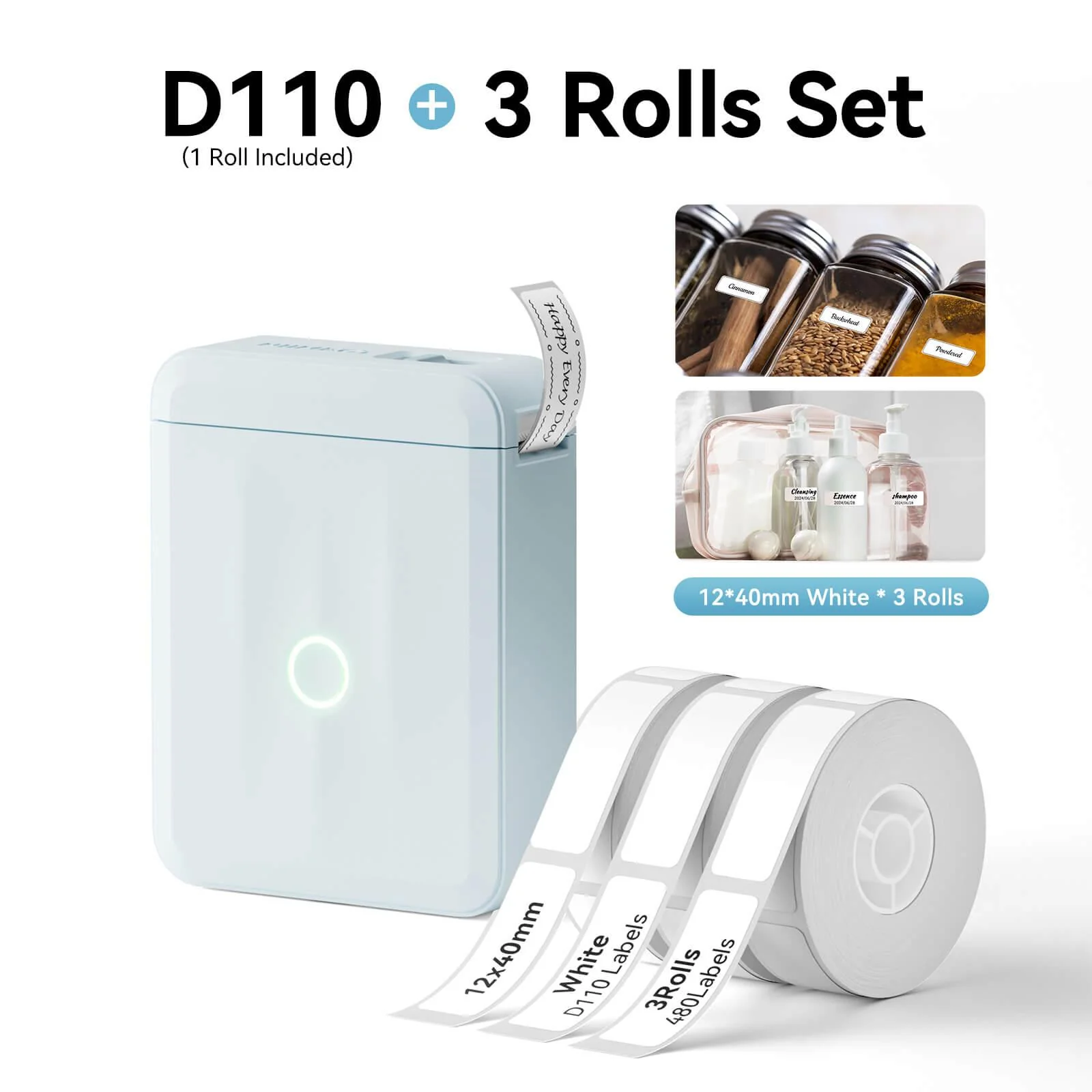NIIMBOT D110 Upgraded Thermal Switch Mini Label Maker Bluetooth for Office Home School - Image 21